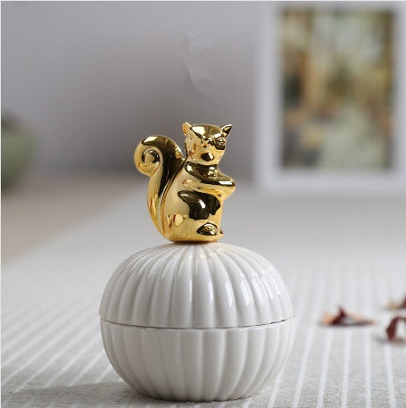 Animal figurine jewellery box