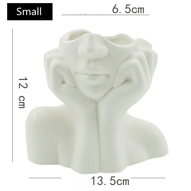 Human Body Art Vase Sculpture