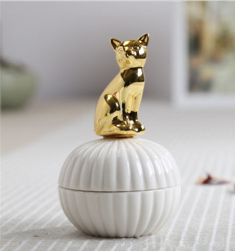 Animal figurine jewellery box